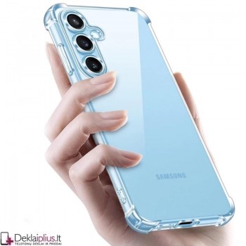 Silikoninis-Anti shock dėklas - permatomas  (Samsung Galaxy S25)
